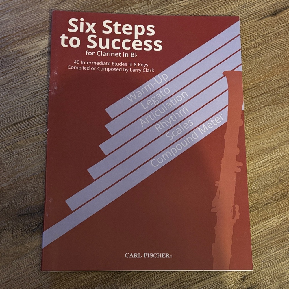 Six Steps to Success for Clarinet in B♭ Book
